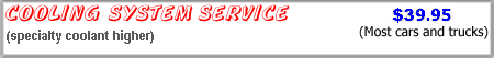 Cooling system service